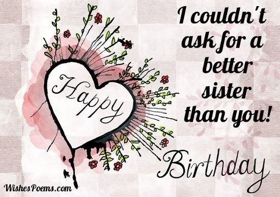 Birthday Wishes To Sister
 How should I wish my sister happy birthday Quora