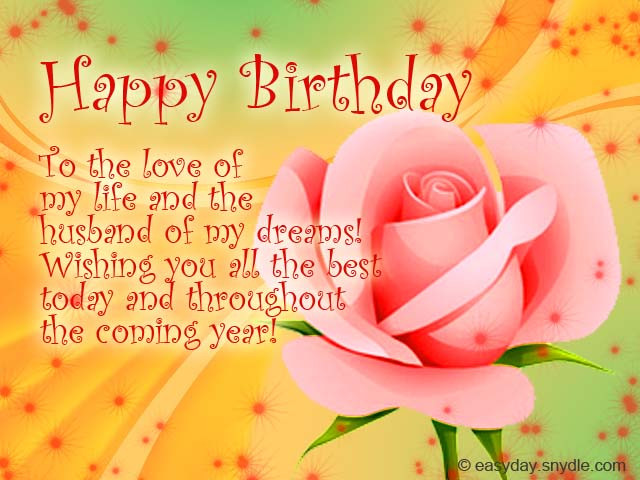 Birthday Wishes To Your Husband
 Birthday Messages for Your Husband – Easyday
