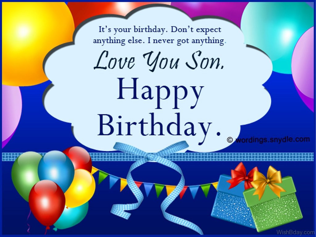 25 Of the Best Ideas for Birthday Wishes to Your son - Home, Family ...