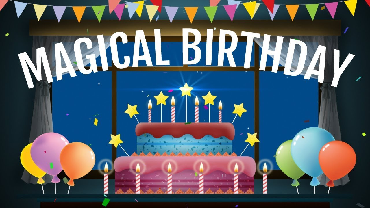 Birthday Wishes Youtube
 Magical Birthday animation Video Happy Birthday wishes