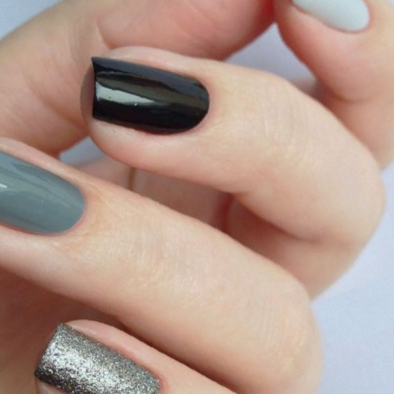 Black And Gray Nail Designs
 Nail Designs With Grey 24 StylePics