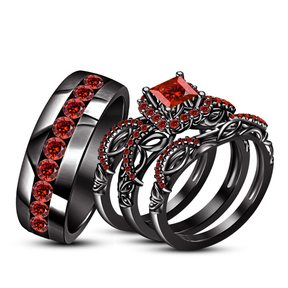 Best 25 Black and Red Wedding Ring Sets - Home, Family, Style and Art Ideas