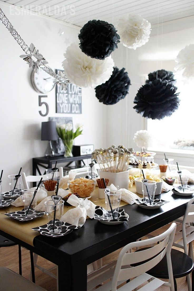 Black And White Birthday Decorations
 Jak zaaranżować sylwestrowe i karnawałowe przyjęcie by