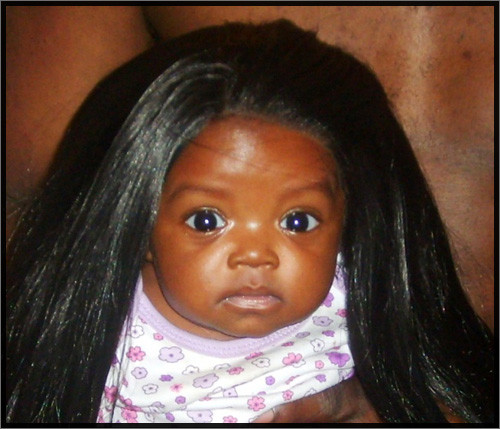 Black Girl Baby Hair
 Black Baby Girl With Long Hair Funny Image