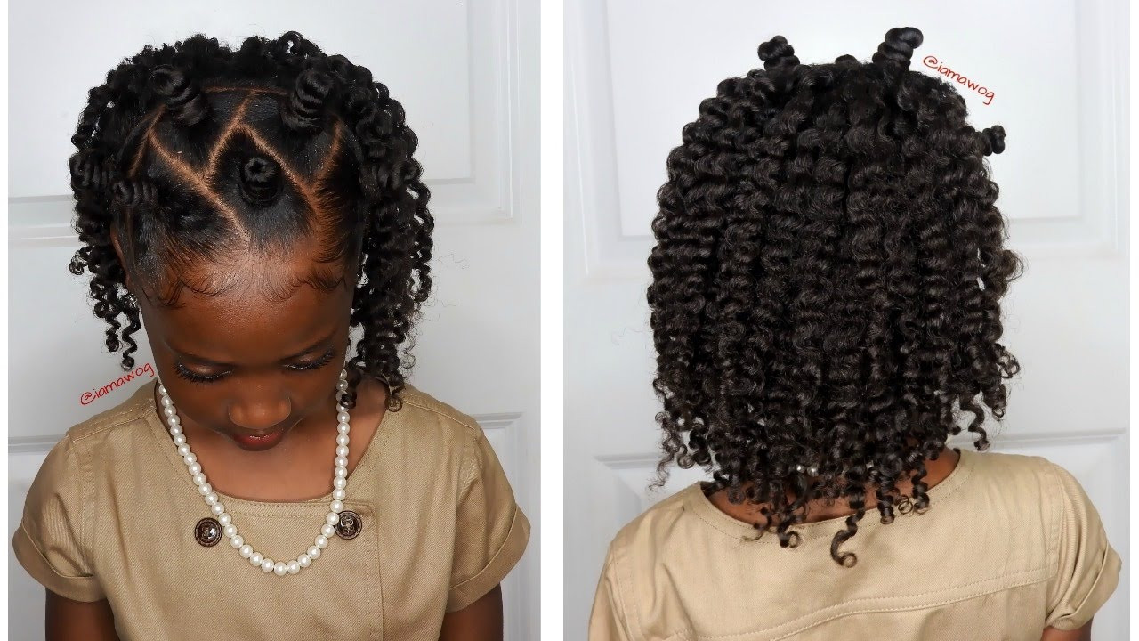 Black Kids Hairstyle
 Mini Bantu Knots w Two Strand Twistout