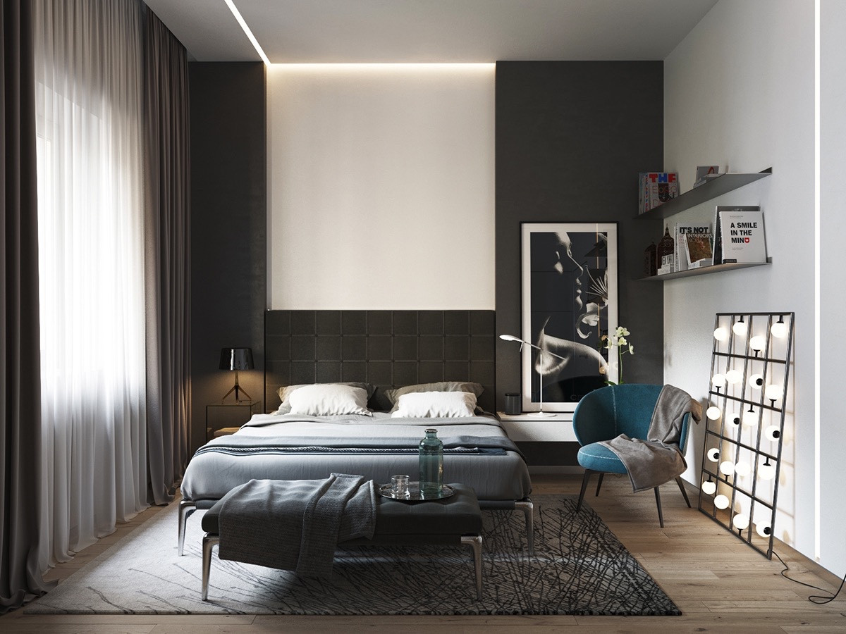 Black Modern Bedroom
 40 Beautiful Black & White Bedroom Designs