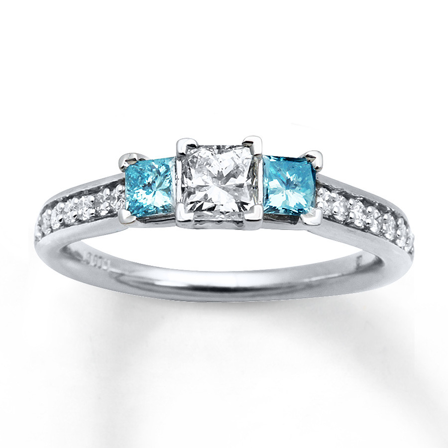 Blue Diamond Engagement Rings
 Light Blue Diamond Engagement Rings