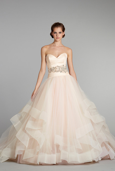 Blush Pink Wedding Gown
 My Wedding Dress Pink Wedding Dresses from Spring 2013
