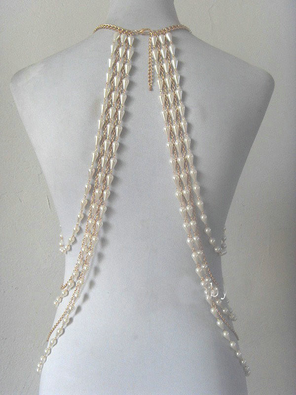 Body Jewelry Choker
 Buy Wholesale Hot Fashion Women Full Body Chain Pearl