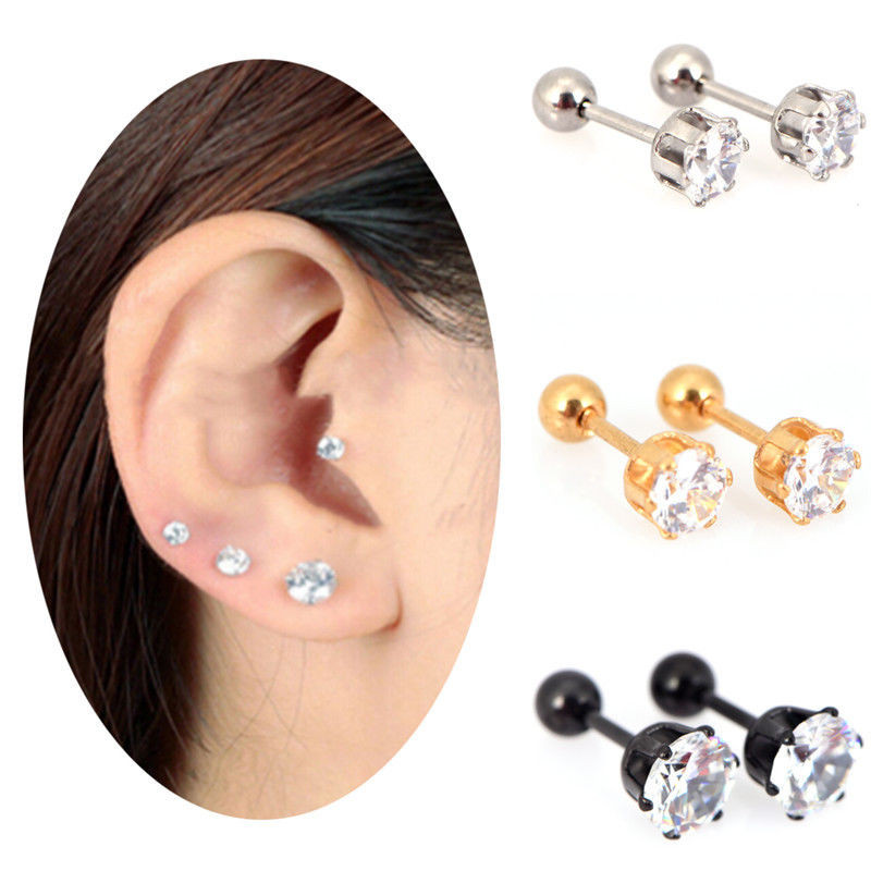 Body Jewelry Earrings
 Aliexpress Buy Star Crystal Cartilage Earring ear