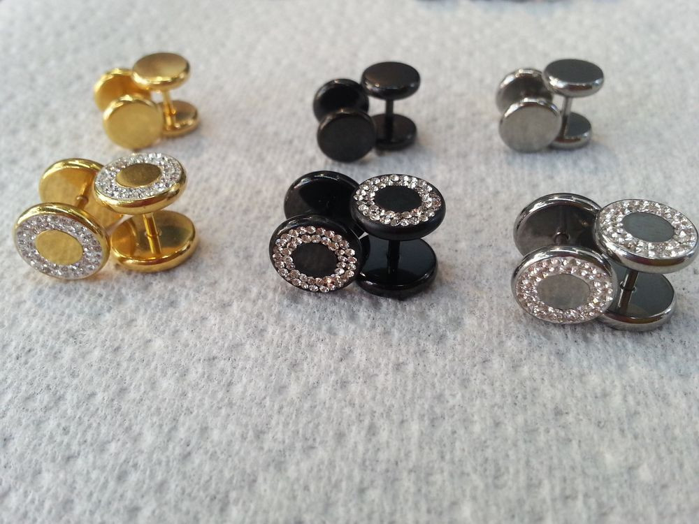 Body Jewelry Earrings
 1 Pair 16GA" of Titanium Fake plug Cheater Earrings Body