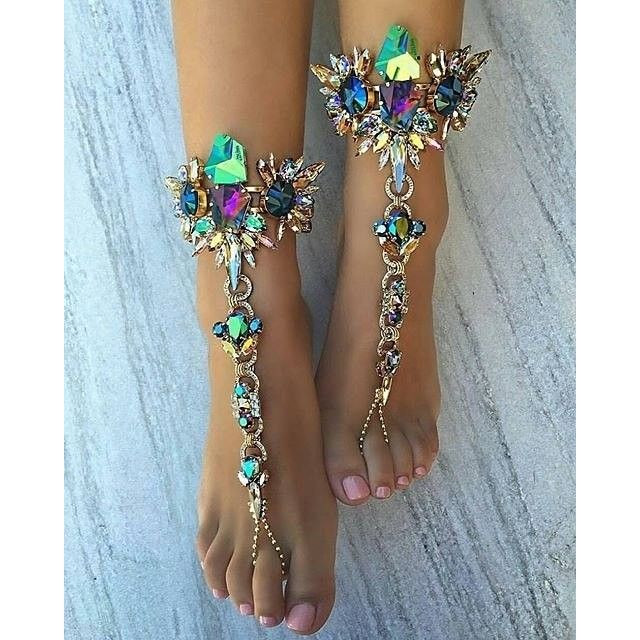 Body Jewelry Foot
 Stunning barefoot sandals