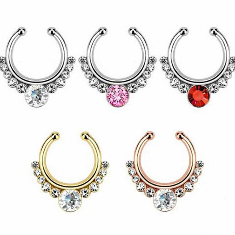 Body Jewelry Nose
 OMENG New Arrival Alloy Nose Hoop Nose Rings Body Piercing