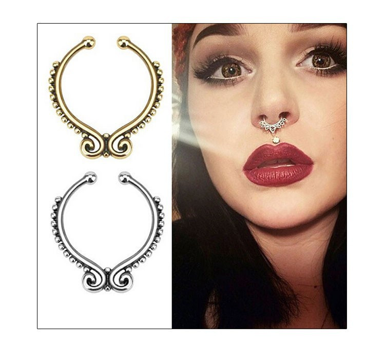Body Jewelry Nose
 Aliexpress Buy Surgical steel Silver Gold Titanium
