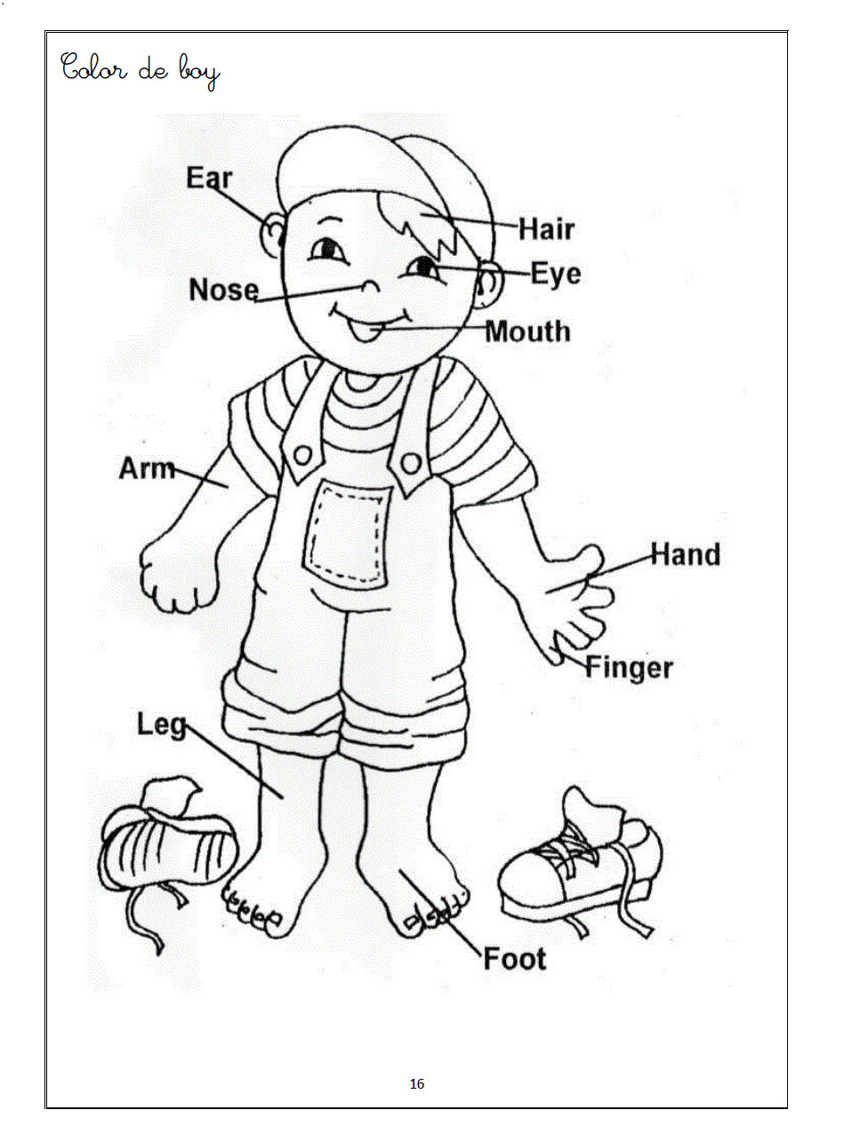 Body Parts Coloring Pages For Toddlers
 Pin on worksheets for kids