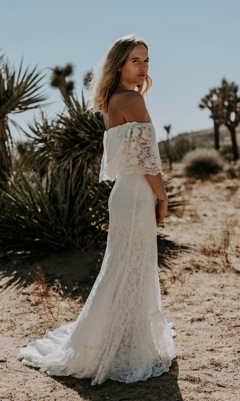 Bohemian Wedding Gown
 off the shoulder wedding dresses Archives