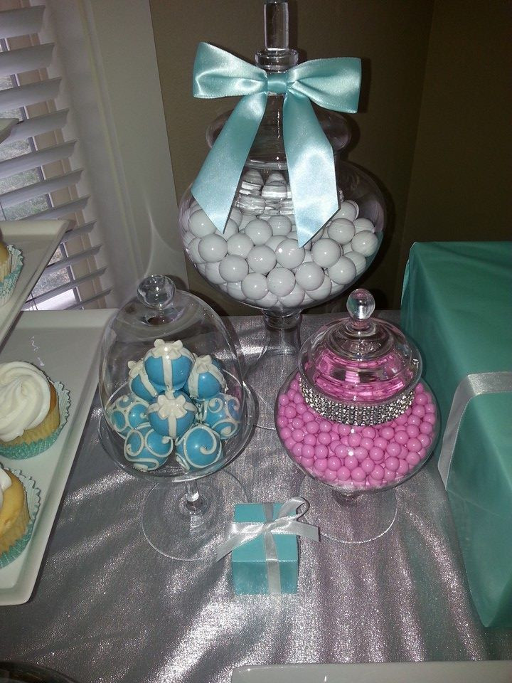 Boise Birthday Party Ideas
 Baby girl first birthday treats Tiffany theme Desserts