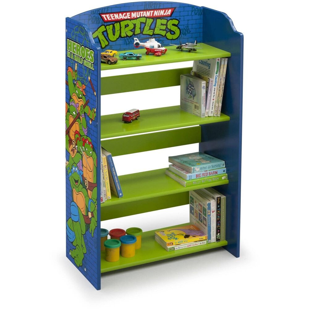 Bookshelf For Kids Room
 Ninja Turtles Bookshelf Storage Kids Room Wooden Toy