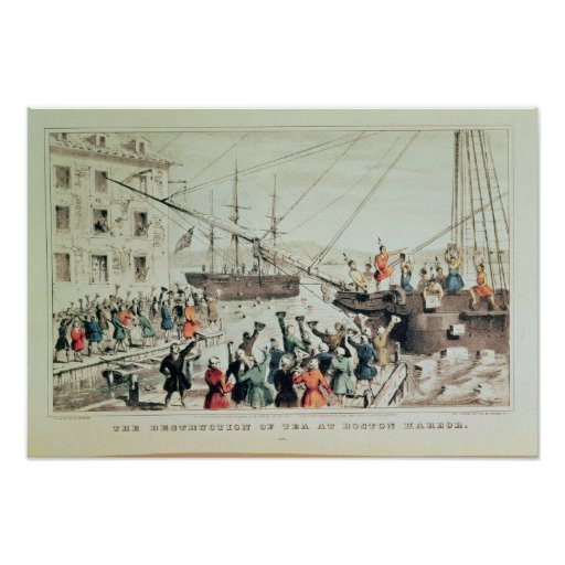Boston Tea Party Poster Ideas
 The Boston Tea Party 1846 Poster