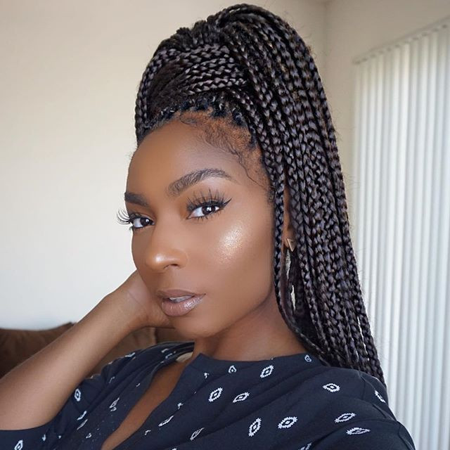 Box Braids Updos Hairstyles
 Pin by OFRA Cosmetics on BEAUTIFUL LOOKS USING OFRA