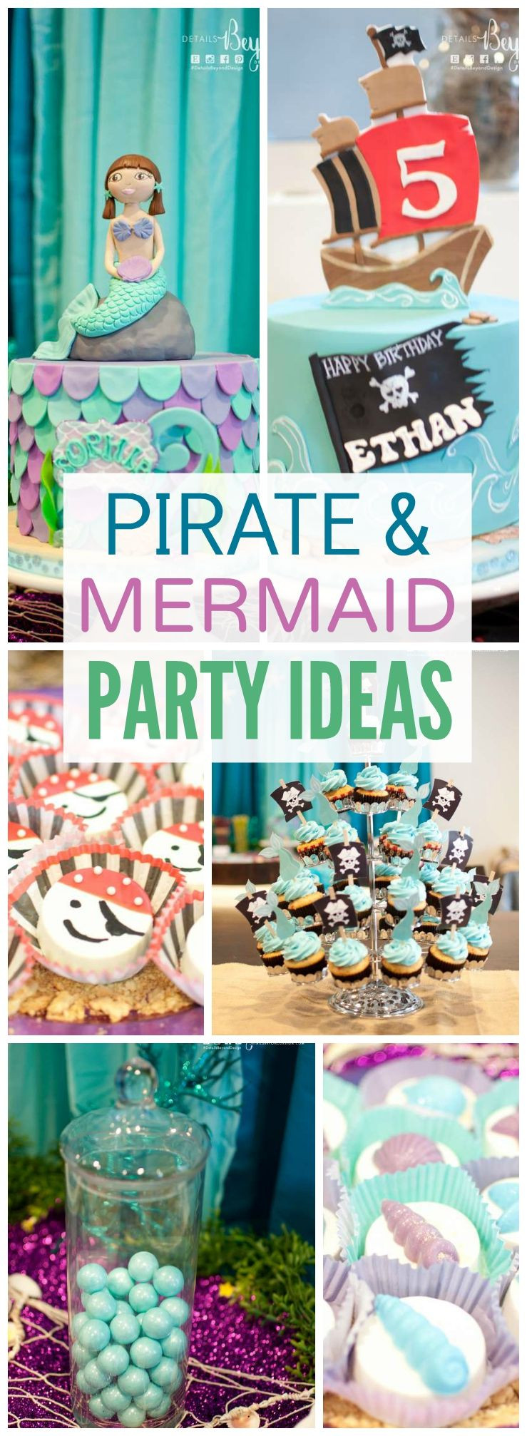Boy And Girl Birthday Party Themes
 Pirate & Mermaid Under the Sea Birthday "Ethan