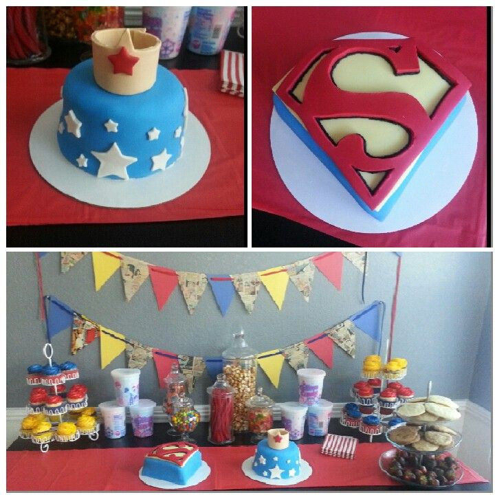 Boy And Girl Birthday Party Themes
 Boy girl twin s superman & wonderwoman party