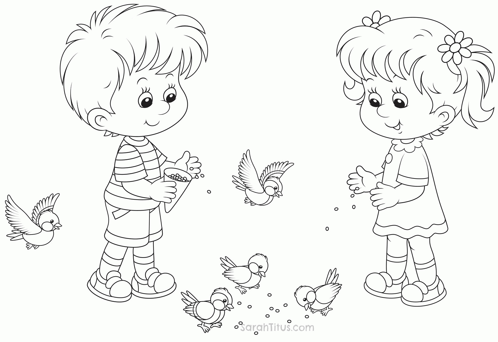 Boys And Girls Coloring Pages
 Little Boy And Girl Coloring Pages Coloring Home