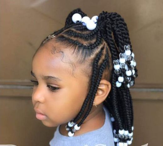 Braid Hairstyles For Kids With Beads
 Toddler Braided Hairstyles with Beads
