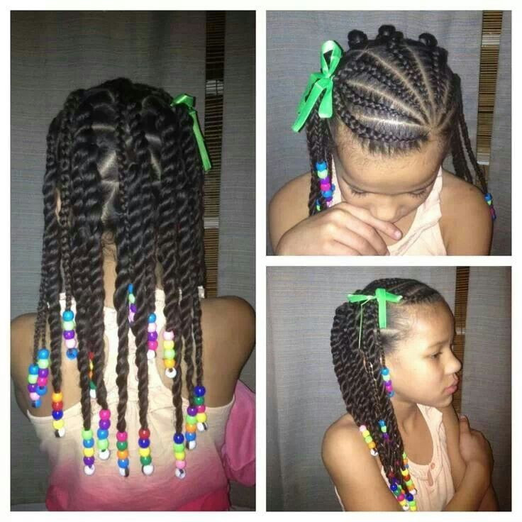 Braid Hairstyles For Kids With Beads
 10 Best images about Kids Braids hairsytles on Pinterest