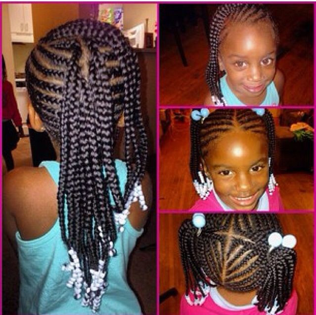 Braid Hairstyles For Kids With Beads
 Braids & beads