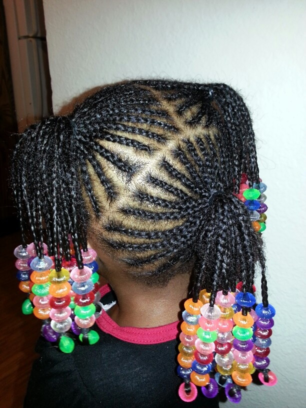 Braid Hairstyles For Kids With Beads
 Braids and Beads Full head cornrows twists
