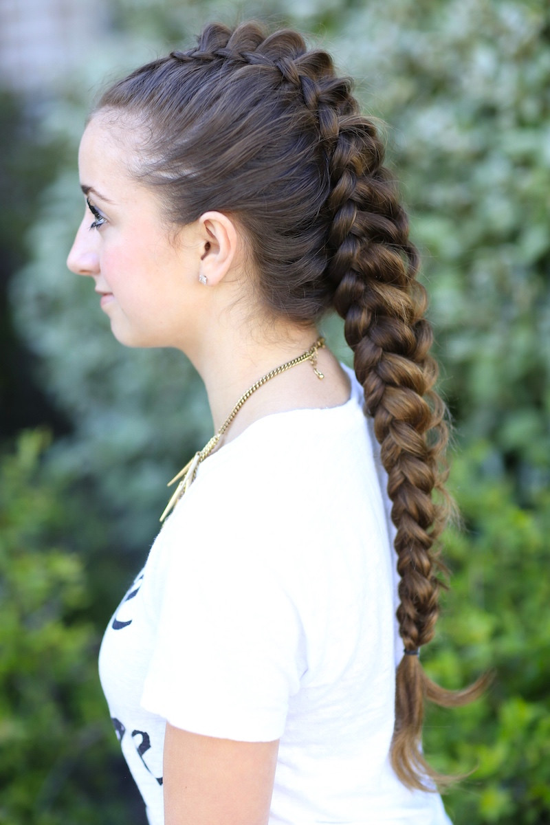 Braided Hairstyles For Girls
 How to Create a Dragon Braid
