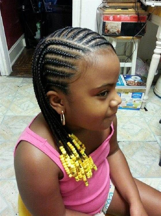 Braided Hairstyles For Kids With Short Hair
 African american braids Small binder and Cornrow on Pinterest