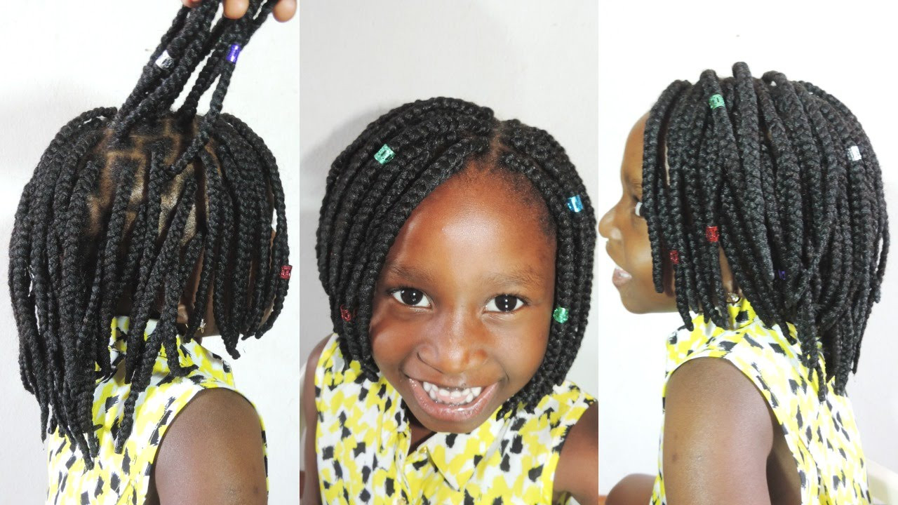Braided Hairstyles For Kids With Short Hair
 HOW TO BRAID A BOB BRAID WITH BRAZILIAN YARN