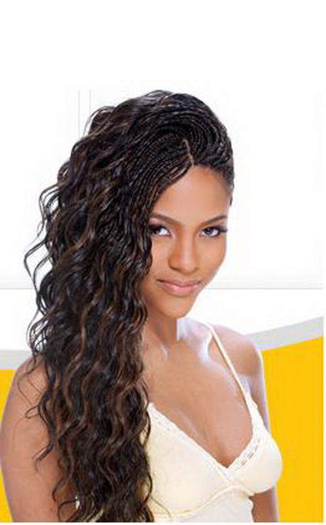 Braids And Curly Hairstyles
 Curly micro braids hairstyles