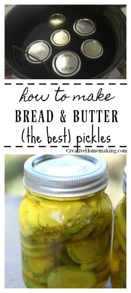 Bread And Butter Pickle Canning Recipe
 Canning Bread and Butter Pickles Creative Homemaking