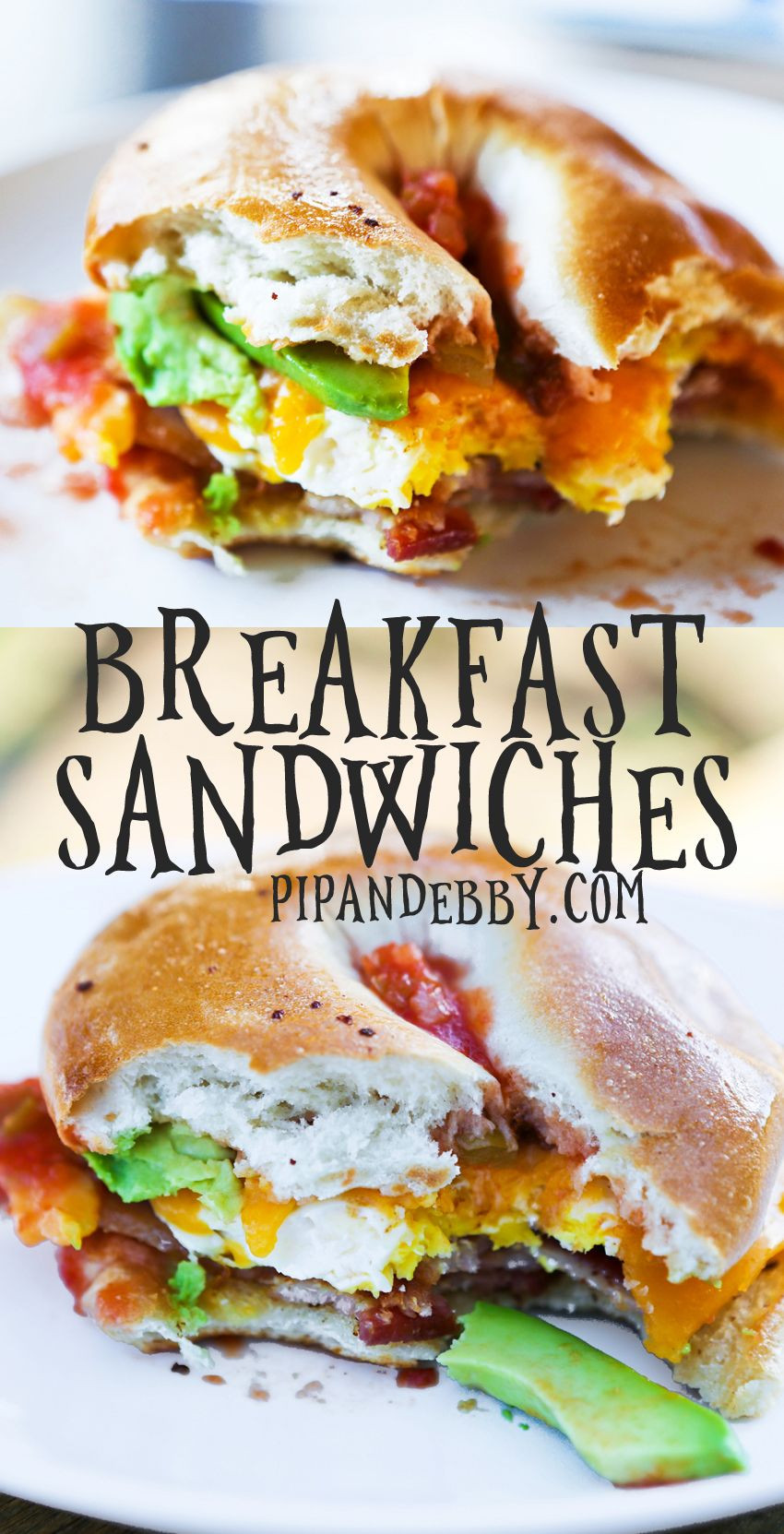 Breakfast Bagel Sandwich Recipes
 Loaded bagel breakfast sandwiches Recipe