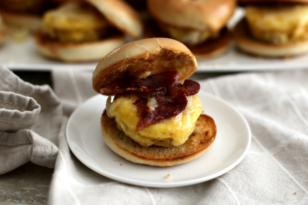 Breakfast Bagel Sandwich Recipes
 Breakfast Bagel Sandwiches Oamc Recipe Food