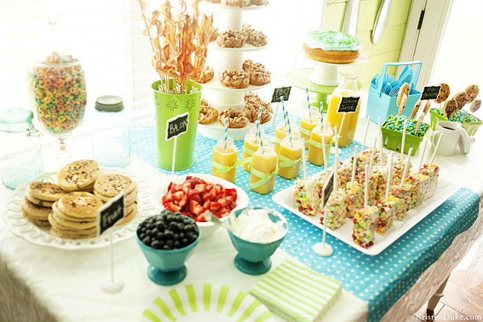 Breakfast Birthday Party
 10 Great Back to School Ideas & Link Party so she