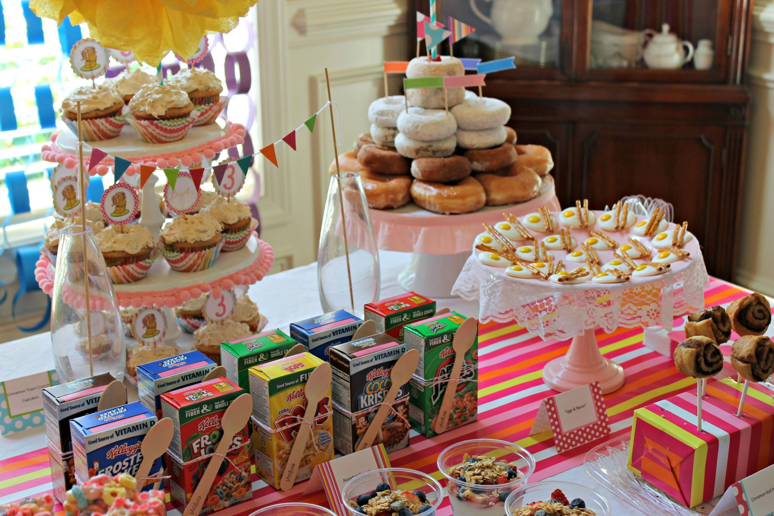 Breakfast Birthday Party
 Morning Birthday Party Food some great ideas