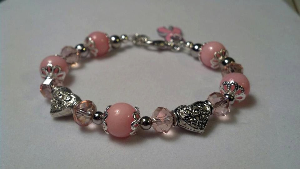 Breast Cancer Bracelet
 Items similar to Breast Cancer bracelet Breast cancer