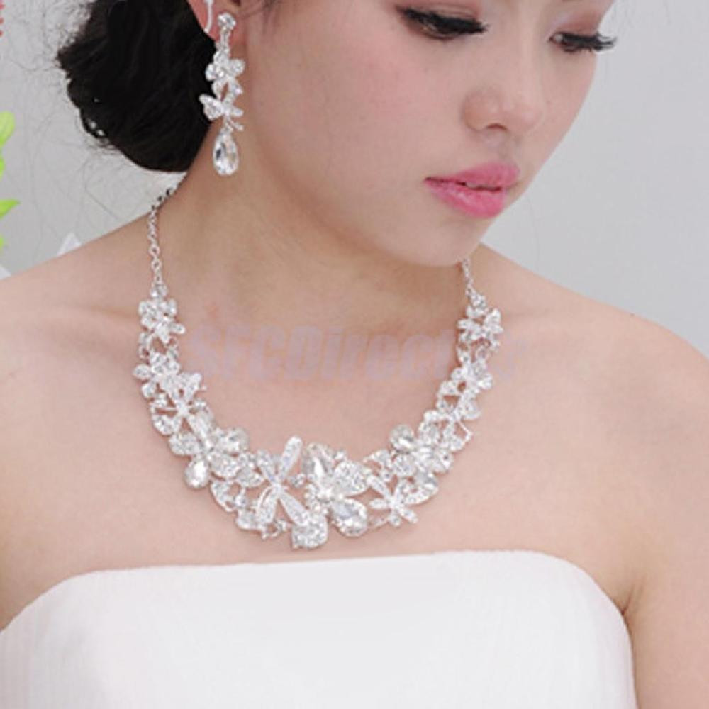Bridal Party Jewelry Sets
 Bridal Bridesmaid Wedding Party Jewelry Set Crystal