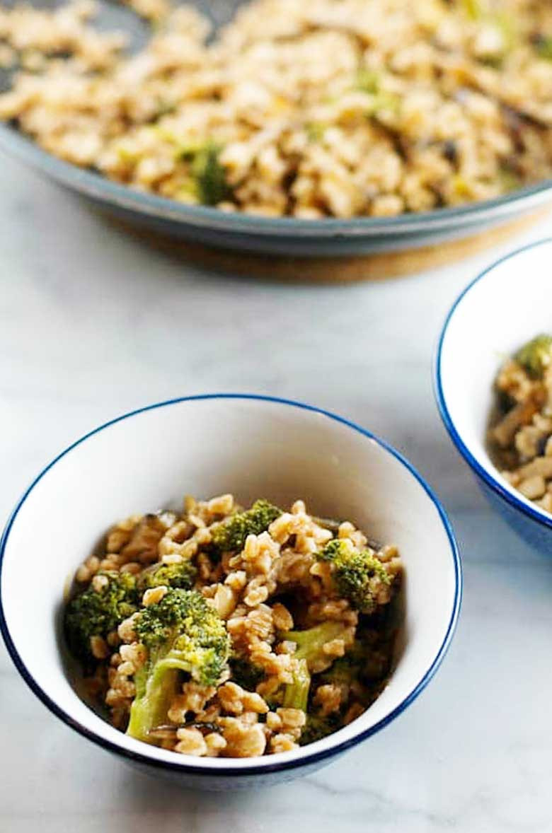 Broccoli Main Dishes
 Farro with Broccoli and Shiitakes A Great Ve arian Main