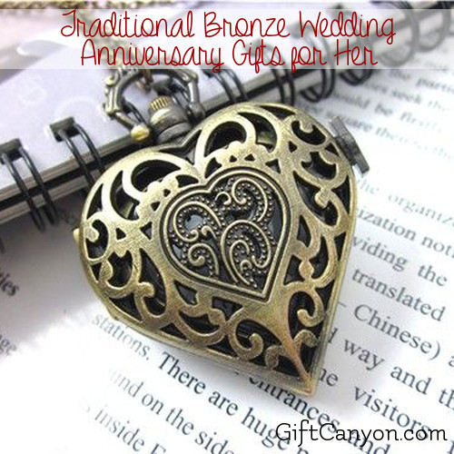 Bronze Anniversary Gift Ideas
 Traditional 8th Wedding Anniversary Gifts for Her Bronze