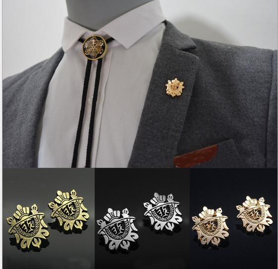 Brooches For Men
 2019 Mix Color Mens Suits Brooches Rudder Shield Brooch