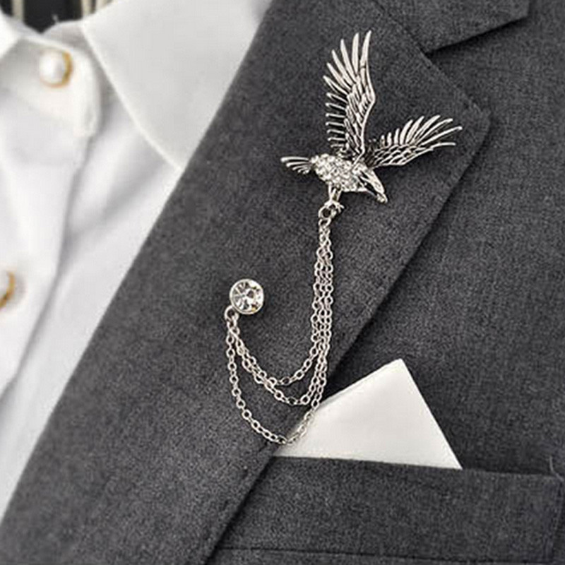 Brooches For Men
 Fashion Men s Flying Eagle Brooch Vintage Party Formal