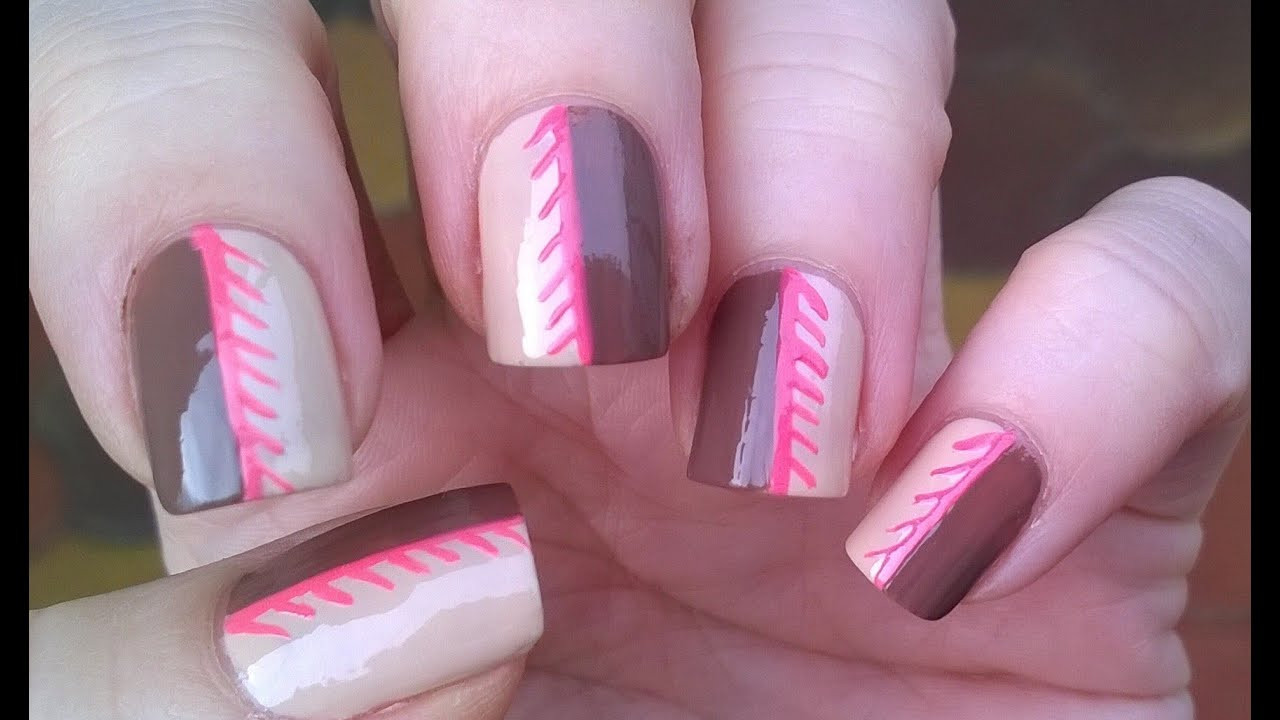 Brown And Pink Nail Designs
 BEIGE BROWN & PINK NAILS Cute nail art designs for