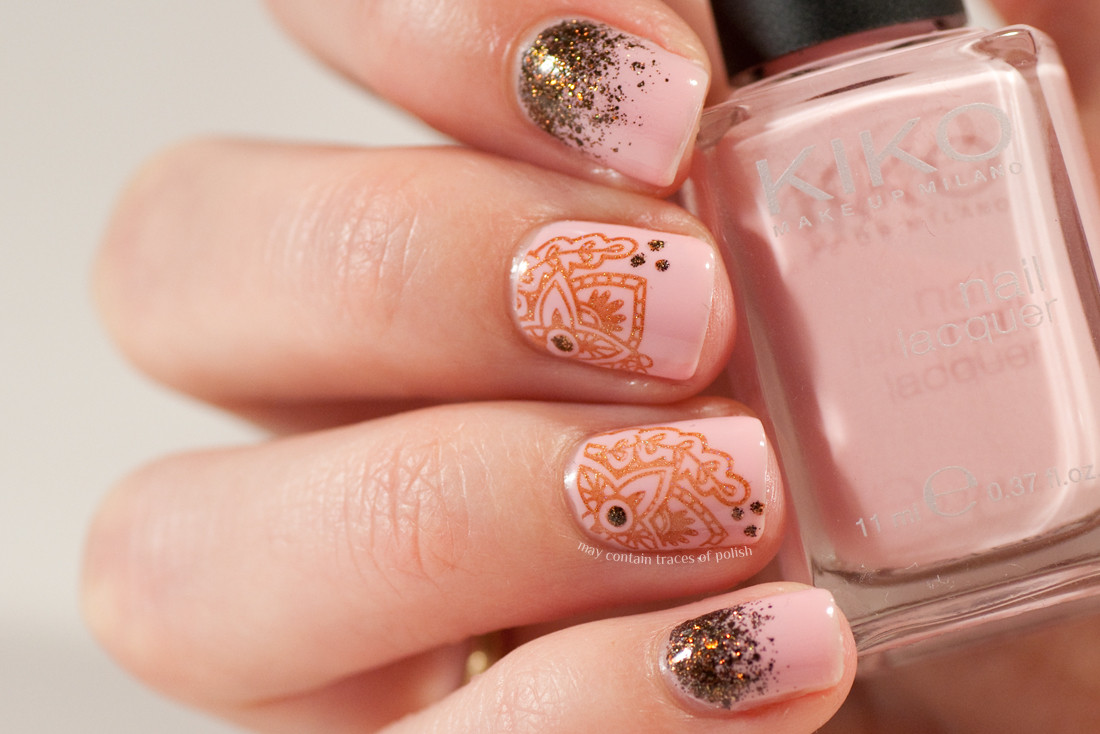 Brown And Pink Nail Designs
 Henna Stained Nails May contain traces of polish