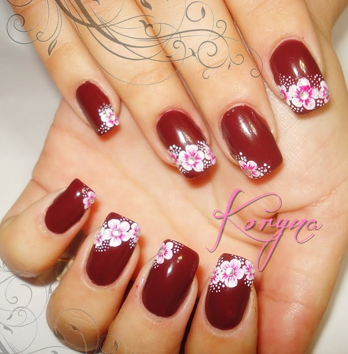 Brown And Pink Nail Designs
 My Nails brown & pink nails