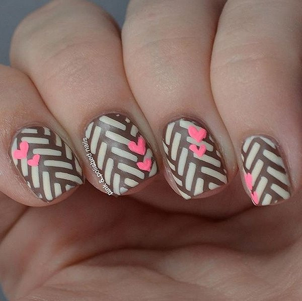 Brown And Pink Nail Designs
 50 Latest Winter Nail Art Design Ideas